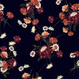 花卉唯美手绘花朵面料纹理手机壳布料面料印花服装矢量图案素材