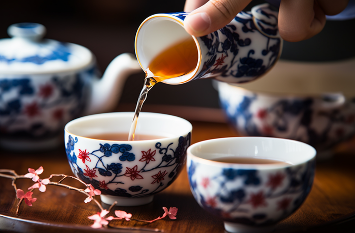 泡茶精美的茶具摄影图(4080x2688)