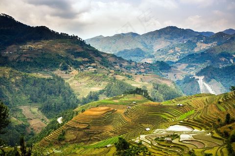 越南梯田景观图片