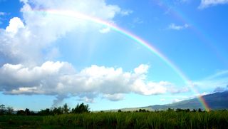 高清蓝天白云草地