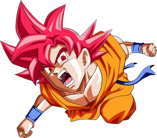 红发赛亚人人物素材卡通