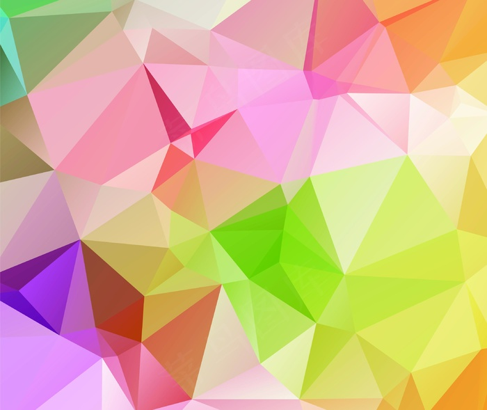 炫彩几何图形背景 几何艺术设计 多边形背景图片