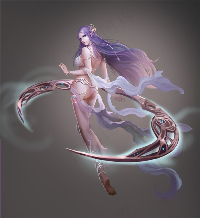 CG人物角色之月之女神