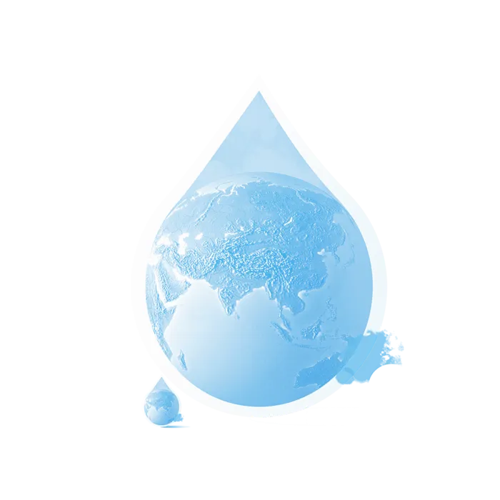世界水日蓝色水滴地球免扣素材
