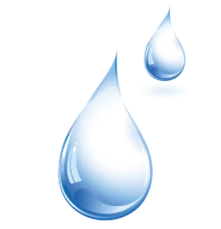 蓝白水滴渐变png免扣