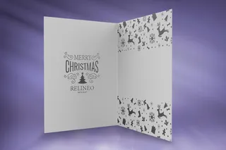 圣诞节主题紫蓝色样机