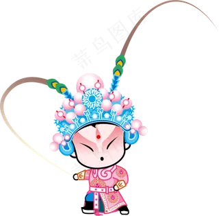 [京剧国粹]国粹京剧Q版全套PNG动漫武生