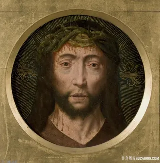 胡须男肖像油画图片