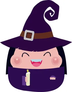 万圣节卡通巫婆