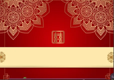 设计红色结婚卡背景 设计红色结婚卡背景