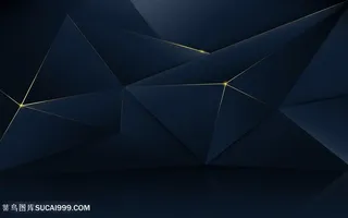 宣传册宣传画壁纸墙纸PPT虚拟抽象深蓝金色