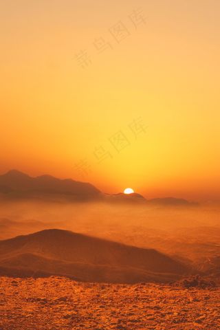 夕阳傍晚风景图片