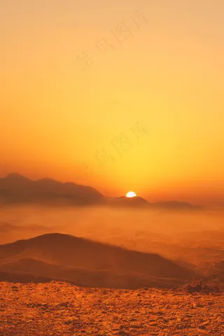 夕阳傍晚风景图片