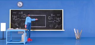 教育人物蓝色c4d三维模型