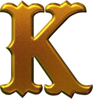 字母K PNG免抠(301x320)
