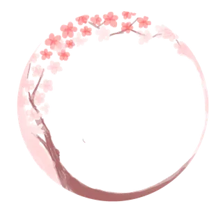 春天浪漫粉红色樱花手绘樱花梅花桃花花朵图片PNG免扣素材