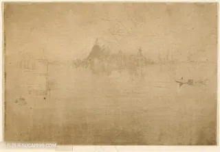 惠斯勒素描湖畔就