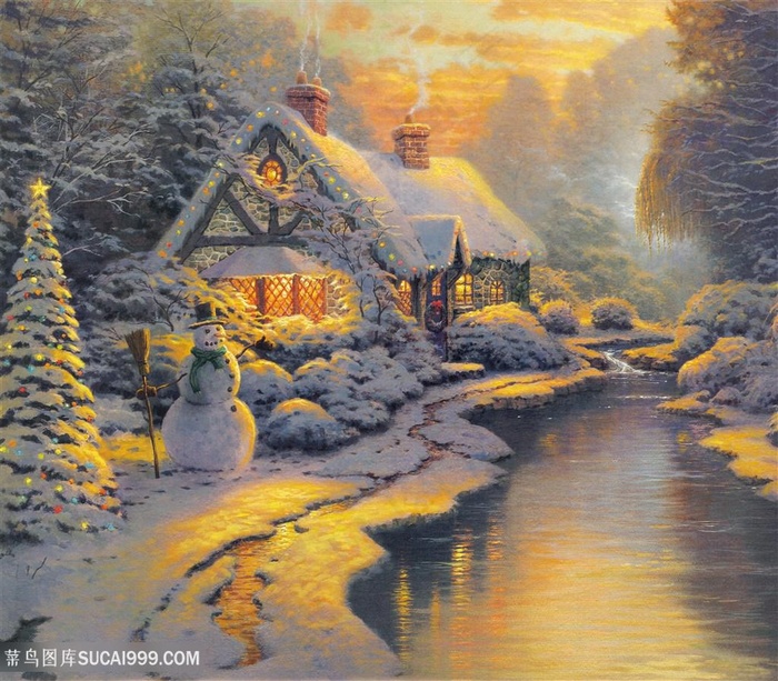 托马斯风景冬季美景