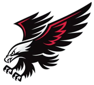 大红鹰黑红色卡通