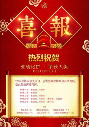 喜报战报海报贺喜光荣榜金榜题名预览图