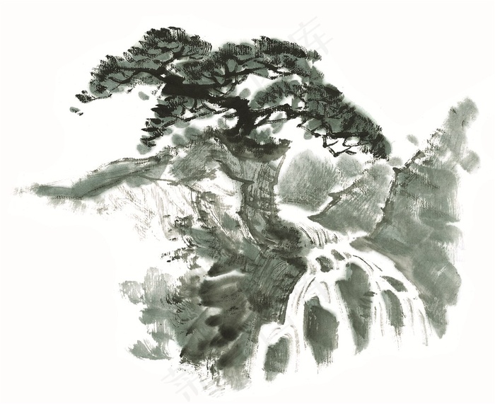 大山石头文化艺术美图素材