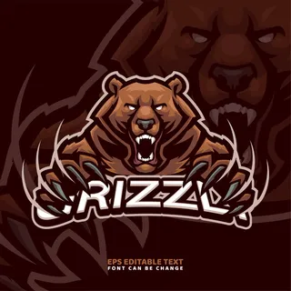 棕熊标识logo设计