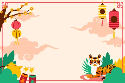 新年虎年老虎插画