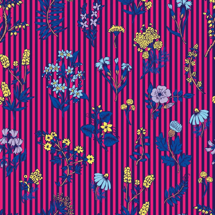 花卉唯美手绘花朵面料纹理手机壳布料面料印花服装矢量图案素材ai矢量模版下载