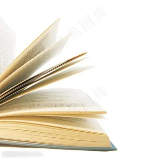 书籍特写-展开的发黄的古老书籍