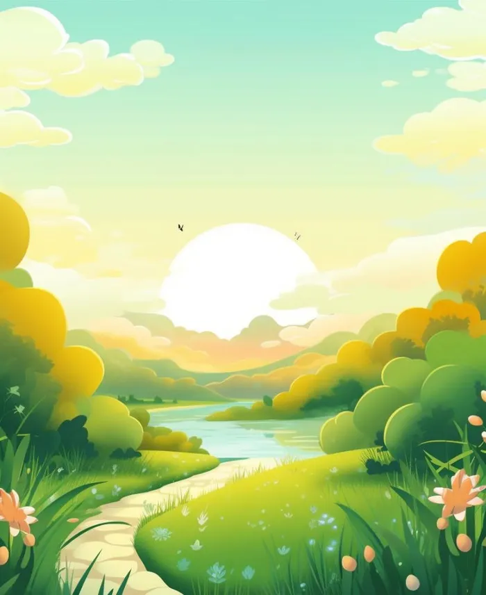 绿色清新户外草地背景(896x1095)