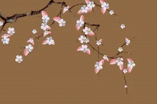 中式花鸟背景墙