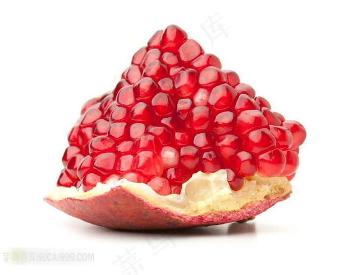 番石榴果壳和饱满结实的果肉
