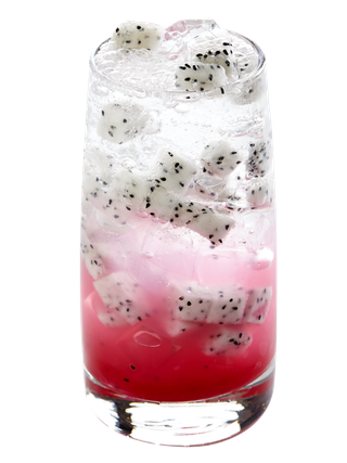 奶茶店水果茶饮品特饮高清图火龙果气泡