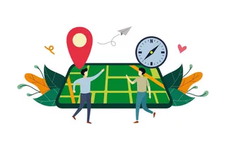 扁平化人物场景办公互联网等距ai矢量设计网页海报UI素材插画