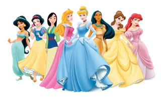 卡通人物迪士尼公主系列免抠贴图白雪公主睡美人灰姑娘PNG素材
