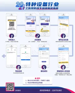 工伤预防线下报名流程图