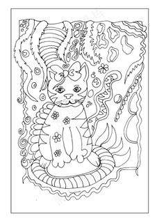 卡通猫咪简笔画图片