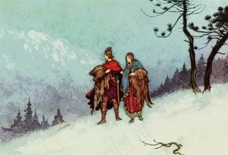 童话故事插画素材