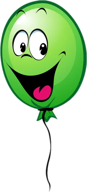 绿色气球卡通