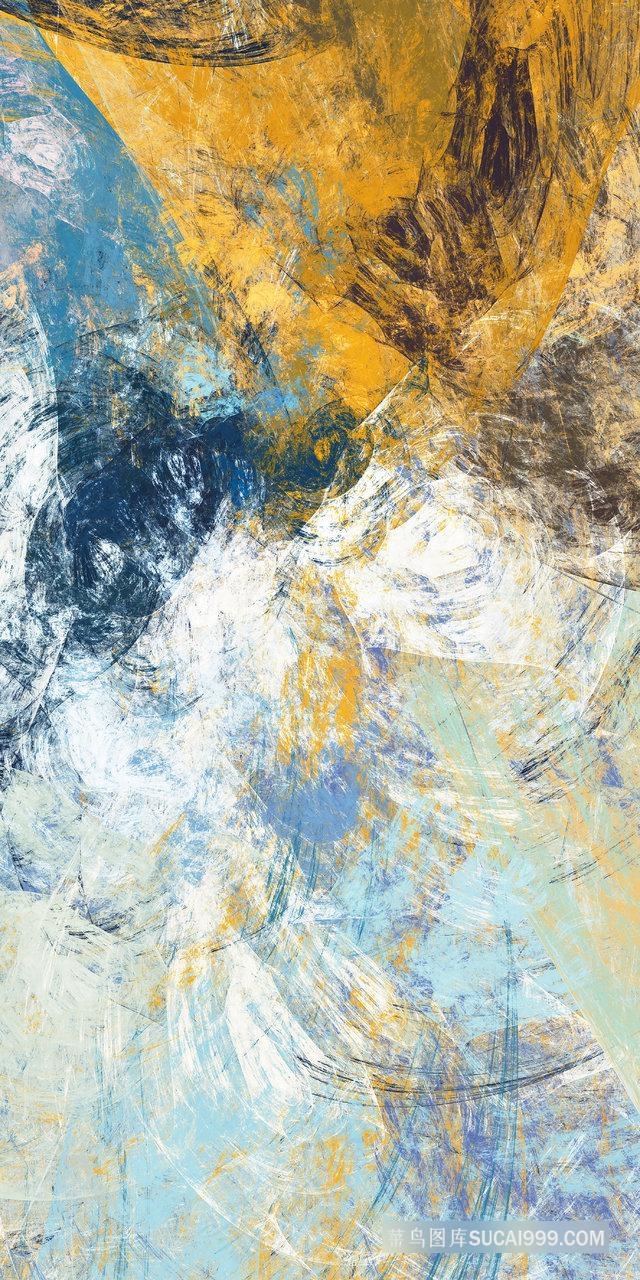高清水彩艺术抽象装饰画