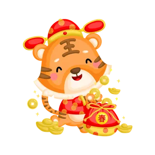 虎年|虎年大吉|动物|2022|创意