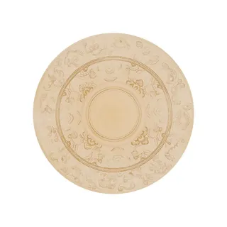 复古中式国潮风敦煌花纹装饰图案花卉藻井肌理圆形边框PSD素材