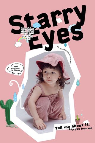 时尚儿童PSD文字41款