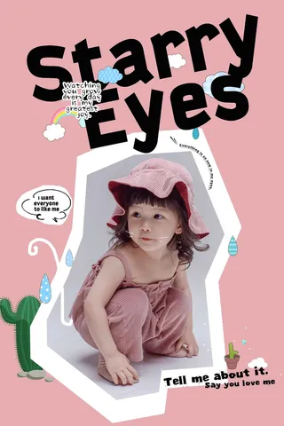 时尚儿童PSD文字41款