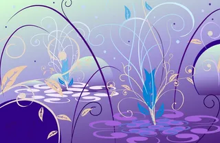 紫色浪漫风简约梦幻插画插图水墨油画名片海报背景图片素材