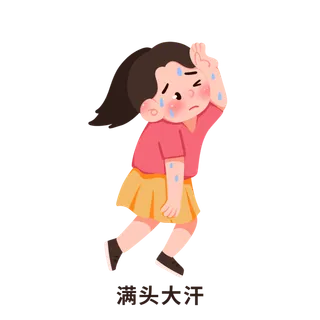 手绘夏季预防中暑科普医疗插画