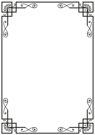 欧式复古线条边框花纹AI矢量LOGO角框花边分割线设计PSD卡片素材