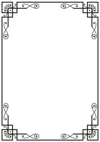 欧式复古线条边框花纹AI矢量LOGO角框花边分割线设计PSD卡片素材