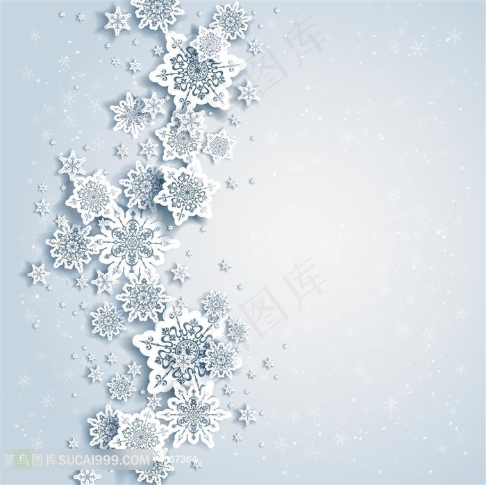 背景创意雪花