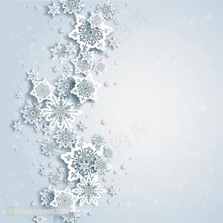 背景创意雪花